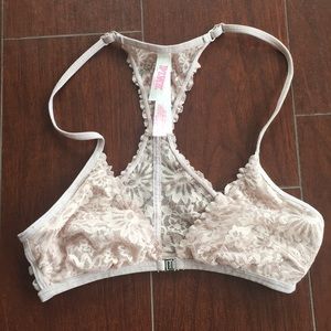 VS PINK razorback lace bralette